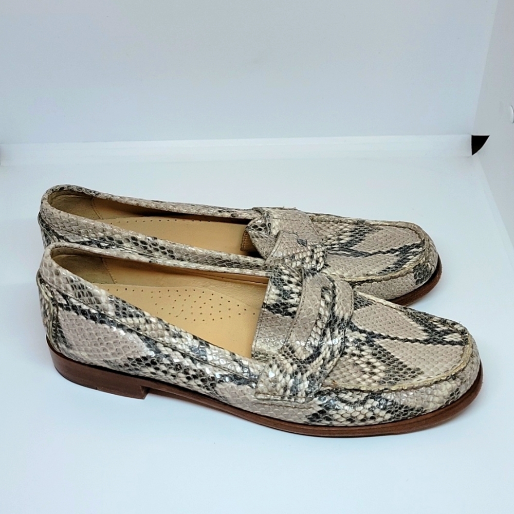 Cole Haan animal print loafers 8.5